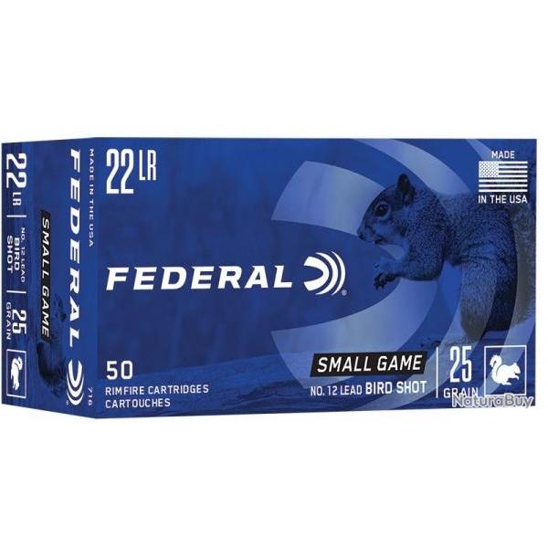Cartouches Federal calibre 22lr bird shot