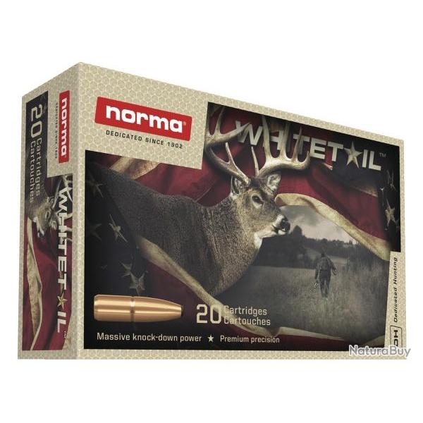Cartouches Norma whitetail calibre 7mm-08 150grs 9,7g