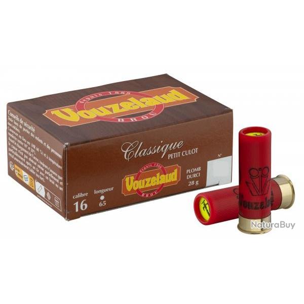 Cartouches Vouzelaud classique calibre 16/65 28g plomb n�5