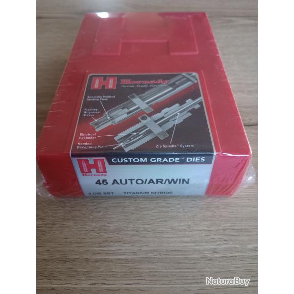 Outils rechargement HORNADY 45 AUTO/AR/WIN/ACP