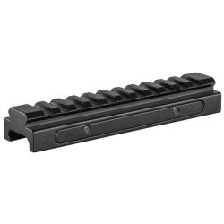 Rail adaptateur Hawke 2 mm longueur 127 mm avec &eacute;l&eacute;vation