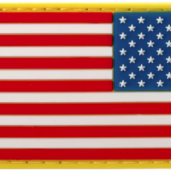 Patch PVC drapeau americain reversed