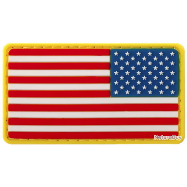 Patch PVC drapeau americain reversed