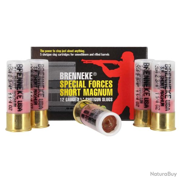Balles Brenneke Special Force Short Magnum 12/70 - 34g x5