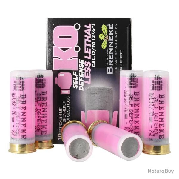 Balles Brenneke KO Self Defense 12/70 - 8,2g x10