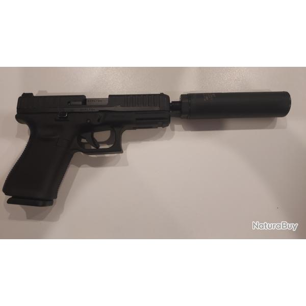Glock 44 canon filet� 22 lr + silencieux stalon rc