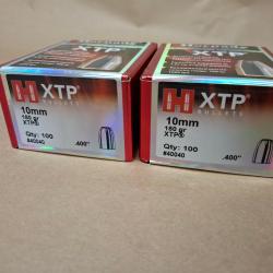 Ogives 10mm AUTO 180gr XTP lot de 200