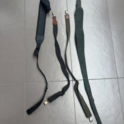 lot de 4 magnifique bretelles de fusil/carabine a vendre aux ench&egrave;re destockage armurerie