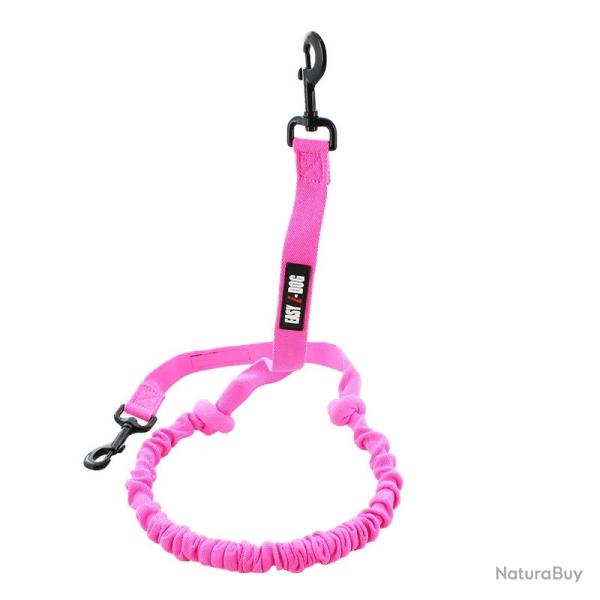 Longe Easy (Laisse) de Traction pour Chien, Utilisation Sportive ou Loisirs, I-DOG, Rose