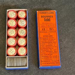 Belle boite publicitaire de bourres GABEL de la Cartoucherie Fran&ccedil;aise - boite compl&egrave;te &eacute;tat neuf