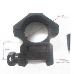 Collier de lunette diam 25mm pour rail 21mm
