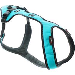 Harnais Easy pour Chien, pour activit&eacute; CANI Marche, CANI Cross, I-DOG Marque Fran&ccedil;aise, Bleu 3XS