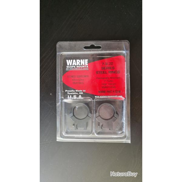 Paire de colliers Warne diam�tre 25,4 mm rail de 11 mm
