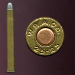 .25-25 Stevens - WRACo - balle plomb m&eacute;plate - calibre US assez RARE