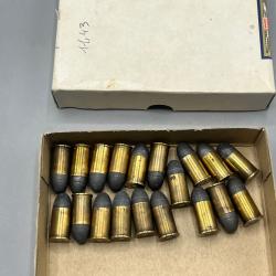 Lot de 19 munitions de collection .450 Webley - Munitions historiques rares