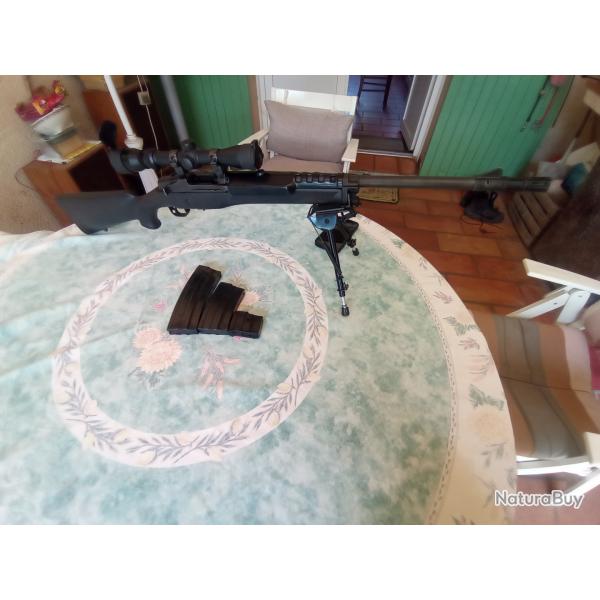Carabine Ruger mini 14, canon lourd