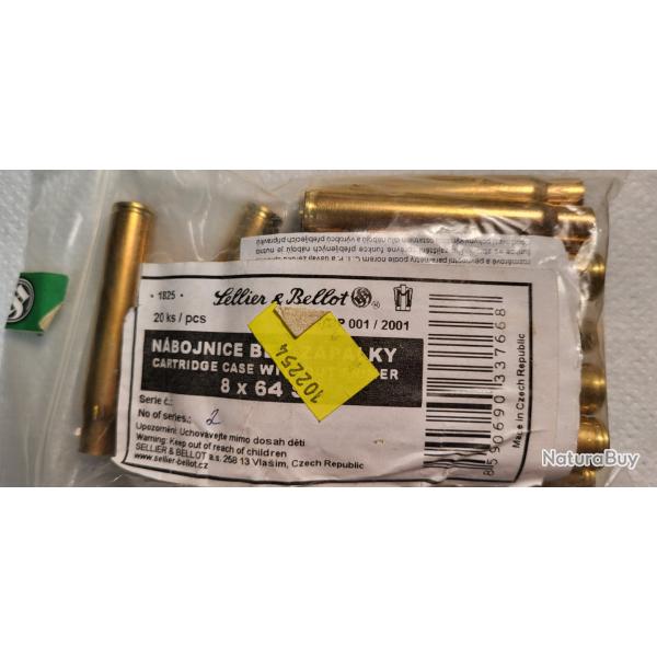 20 etuis neufs calibre 8x64s