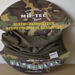 Col tout-en-un uni vert olive MIL-TEC