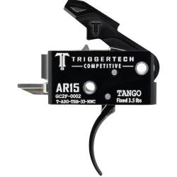 D&eacute;tente Triggertech Comp&eacute;titive Tango curved noire pour AR-15