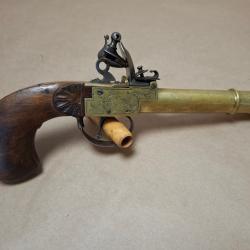 Pistolet de coffre &agrave; silex