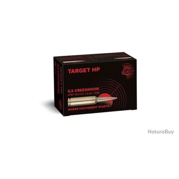 Munitions Geco Target HP cal 6.5 CM - 130 grs x 50