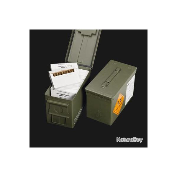 Munitions Sako M-LE cal 308 Win - 175 grs HPBT Match x 400 en caisse M2A1