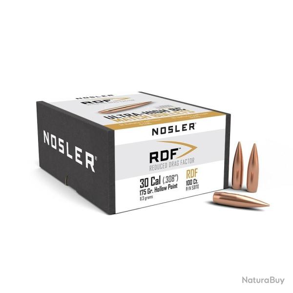 Balles Nosler RDF .30" - 175 grs x 100