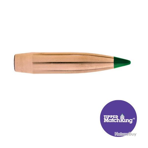 Balles Sierra Tipped Matchking .264" - 130 grs x 500