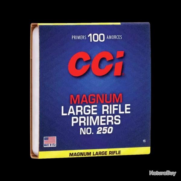 Amorces CCI 250 Large Rifle Magnum x 1000