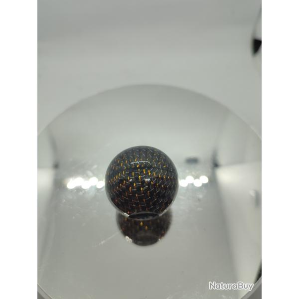 Boule carbone fil or