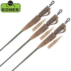 Montage Fox Edges Camo Leadcore Lead Clip Leaders 50lbs (par 3)
