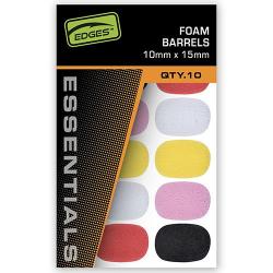 Mousse Fox Edges Barrels Mixed Colour 10mm x 15mm (par 10)