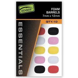 Mousse Fox Edges Barrels Mixed Colour 7mm x 12mm (par 10)