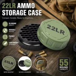 Boite de rangement 22LR vert arm&eacute;