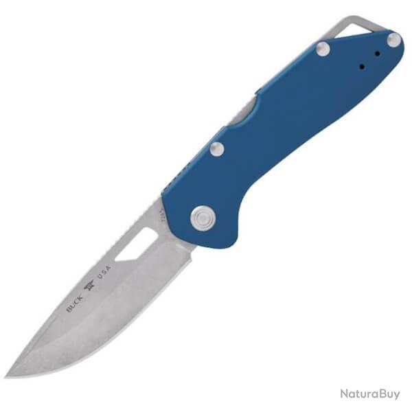 Couteau pliant Buck Mustang Aluminium bleu