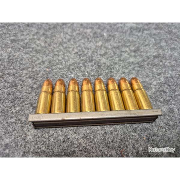 8 munitions 7,63 Mauser neutralis� pour C96 bolo avec lame