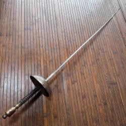 &Eacute;P&Eacute;E DE DUEL D'ESCRIME LAME TRIANGULAIRE A PANS CREUX DE COULAUX CIE A KLINGENTHAL GALUCHATS XlX &Eacute;ME