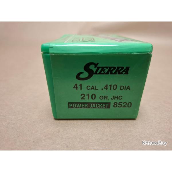 Ogives 41Rem Mag Sierra 210gr JHC ref 8520 par 100