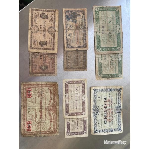 Billets de chambres de commerces