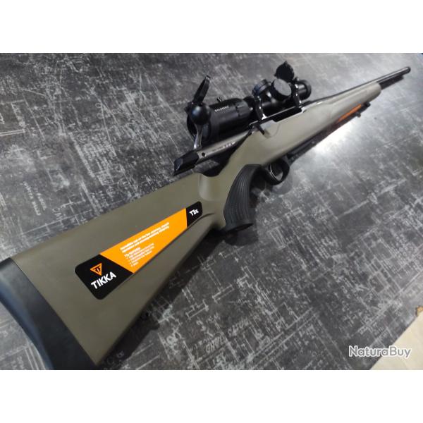 TIKKA T3X  LITE OD GREEN 30-06 + LUNETTE 1-8*24 RETICULE LUMINEUX PROMO