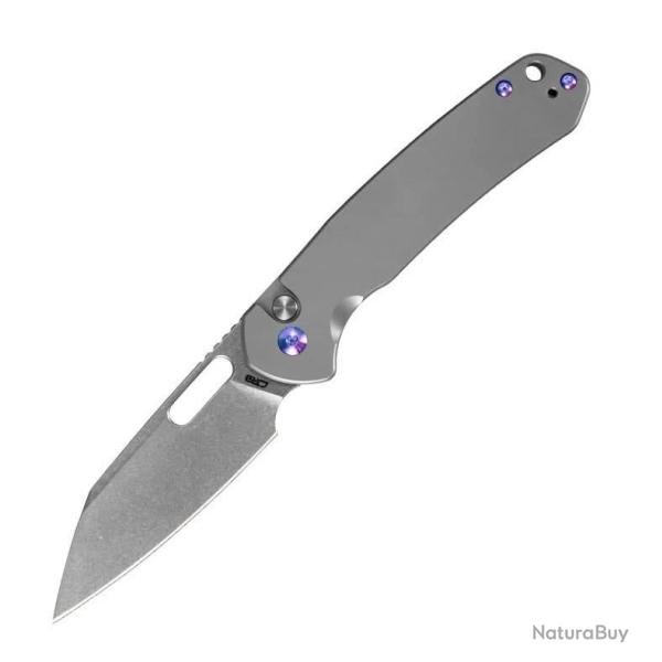 CJRB J1925AT2-GY Enthusiast - Couteau Pliant 9,5cm Lame AR-RPM9, Manche Titane Gris