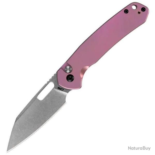 CJRB J1925AT2-RE Enthusiast - Couteau Pliant 95�mm Titane Rose AR-RPM9