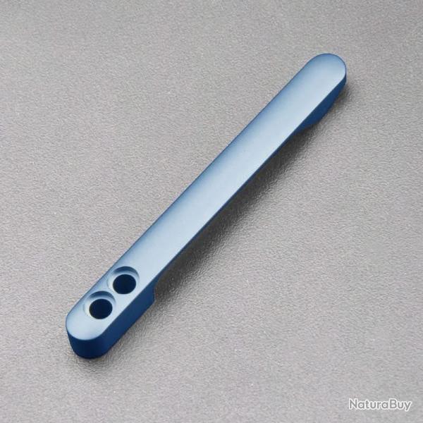 Clip de Poche CJRB T-Clip FBU - Titane Bleu pour Couteau CJRB