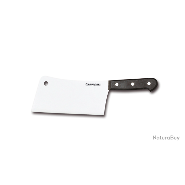 Couperet de Cuisine Fischer-Bargoin 19 cm - Lame Inox - Manche ABS Noir - R�f. 382-19