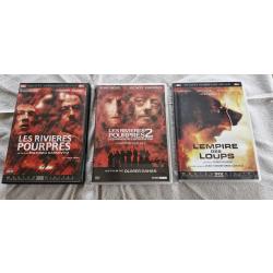 3 DVD Les Rivi&egrave;res Pourpres