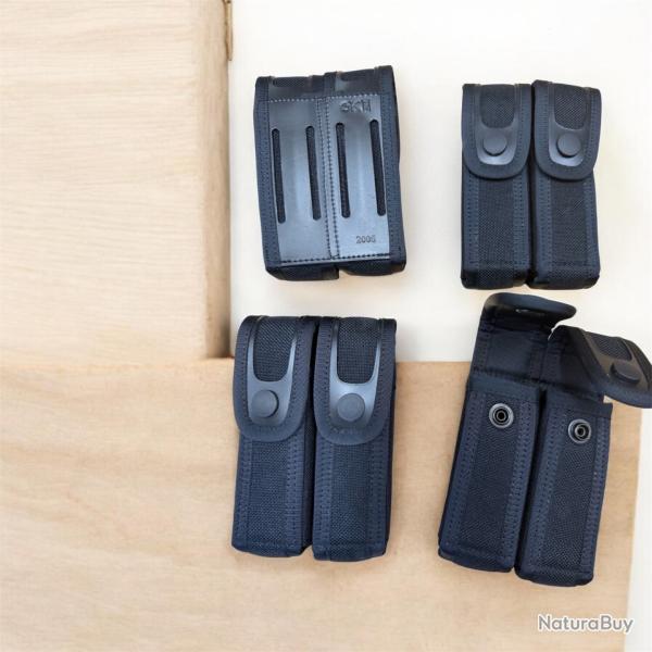 Porte chargeur double GK neuf pour Berreta 92,Glock, Sig, etc 9 mm (lot de 4)