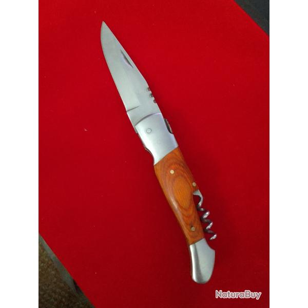 Couteau-canif laguiole 2 fonctions ouvert 20 cm