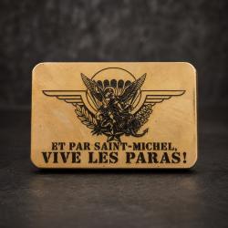 Boucle de ceinture Parachutiste Saint-Michel - militaria belt buckle - TAP para