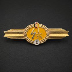 Qualispange : insigne de qualification des transmissions de la NVA - pin's militaria RDA