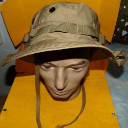 CHAPEAU COULEUR  COYOTE , U.S GI BOONIE HAT , ONE SIZE TAILLE UNIQUE REGLAGE PAR UNE SANGLE , FABRIC